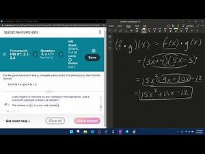 Precalculus - HW#1 Question #8 - MyLab Math