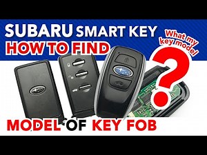 How to find my SMART KEY fob model type SUBARU for programming