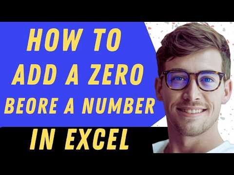 How To Add A Zero Before A Number In Excel - Full Guide
