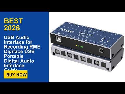 USB Audio Interface for Recording RME Digiface USB Portable Digital Audio Interface Guide