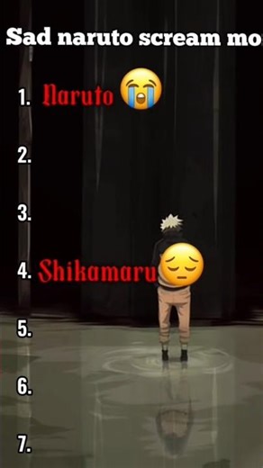 sad Naruto scream moment 😢💔🖤