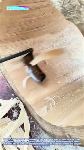 Crafting Smoothness: Sanding the Interior of Wood