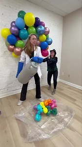 Behind the scenes of our latest photo shoot! My new Science of Balloons program will feature a finale involving liquid nitrogen! Thanks to Mildly Magic April (#mildlymagicapril) for holding the backdrop of balloons! And to kelsey.allen.photography for working your magic behind the camera. Thanks for capturing this video, @Magic Nate! | Erica Carlson Children's Entertainment