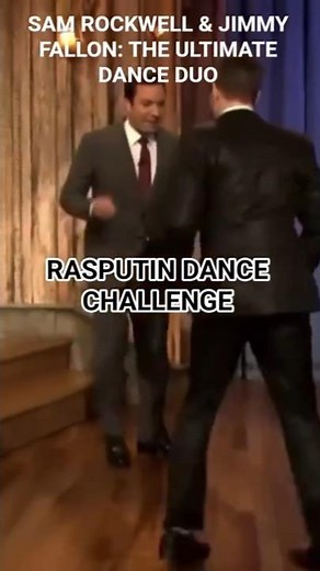 SAM ROCKWELL & JIMMY FALLON: THE ULTIMATE DANCE DUO#love #beauty #rasputin #samrockwell #jimmyfallon