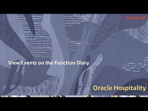 In this video, you will learn how to view events in the Function Diary in OPERA Cloud.