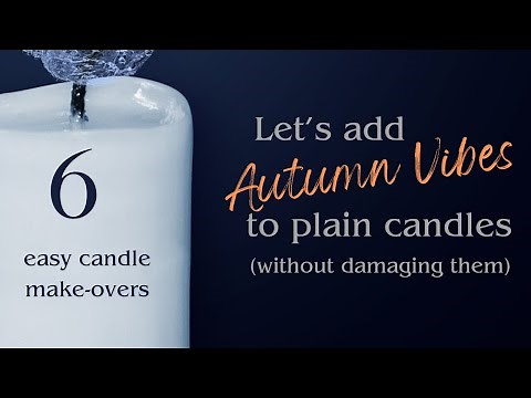 Easy DIY Flameless Candle Make-Overs for Fall