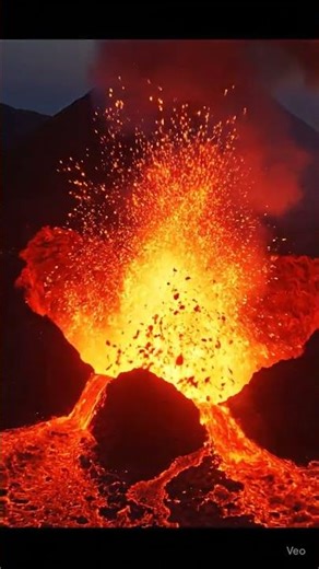 🌋 Lava Mountain View | Most Satisfying Nature & Volcano Short 🔥🌍