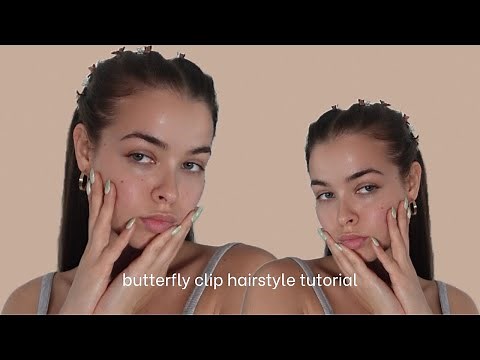 butterfly clip hairstyle tutorial