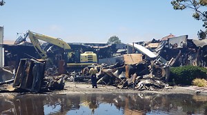 2 Oxnard buildings destroyed by separate fires Friday