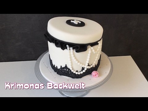 Chanel Geschenkbox Fondant Torte / Chanel Gift Box Fondant Fashion Cake Tutorial Design Ideas
