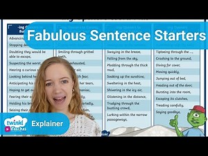 Ways to Open Sentences