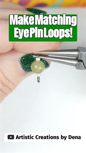 Mastering the Loop: Easy Eye Pin Earring Tips! #shorts