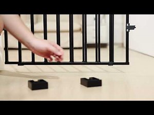 Installation: Babelio Boundless Baby Gate with No Bottom Bar & Auto-Close & Walk-Thru Design