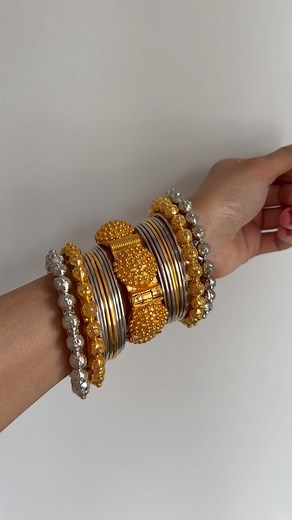 Presenting our latest Silver and Gold Plated Kada/ Bangle sets ❤️✨ Shop now at ayeshaccessories.com | Ayesha Accessories