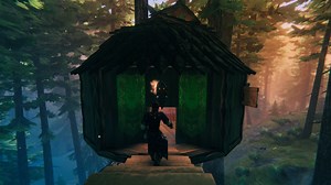 Build your Valheim home up in the trees!