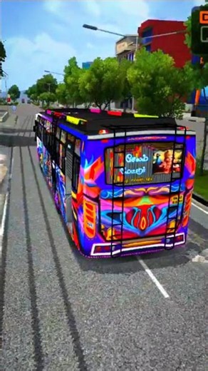 🚌 Colorful Luxury Bus Mod Gameplay | BUSSID 2026 #gaming#shorts