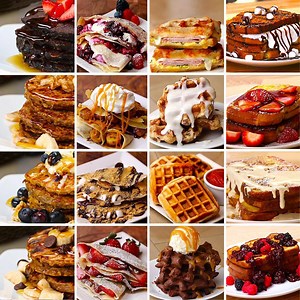 132K views · 1.3K reactions | 16 Pancakes, Waffles, Crepes, & French Toasts | BuzzFeed Food | Facebook