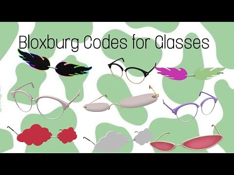Bloxburg glasses and sunglasses codes*2021*