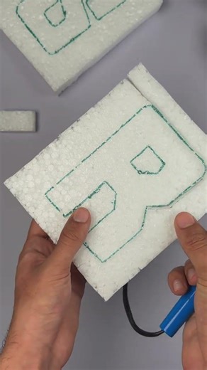 Foam R Slice✂️🔥🔥 | When Simplicity Becomes Satisfying😍🎊#foamcutting #satisfying #foamart #diy