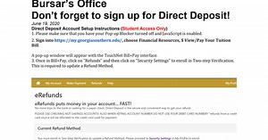 Don’t forget to sign up for Direct Deposit