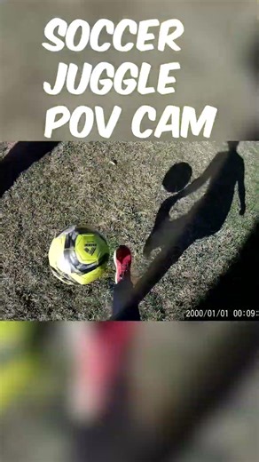 Soccer Juggle POV Cam! #shorts