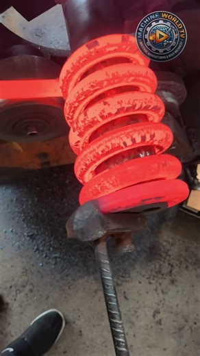 Amazing Hot Metal Spring Making Process | Satisfying Machines #shorts