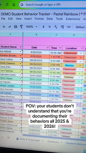 You’re documenting ✨ALL✨ the student behavior this year! #studentbehaviortracker #teachertok #teacherlife #teacher #classroommanagement | Planner Mode | Facebook