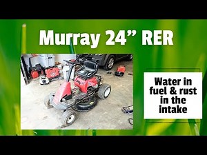 Murray 24 inch riding mower with water in fuel and rust in the engine, will it run again?