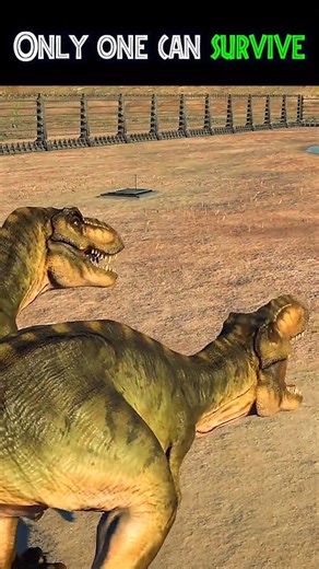 Velociraptor 🦖 vs T-Rex🐊 Jurassic World Evolution 3🌱 #jurassicworld #dinosaurs #dinosaurshorts