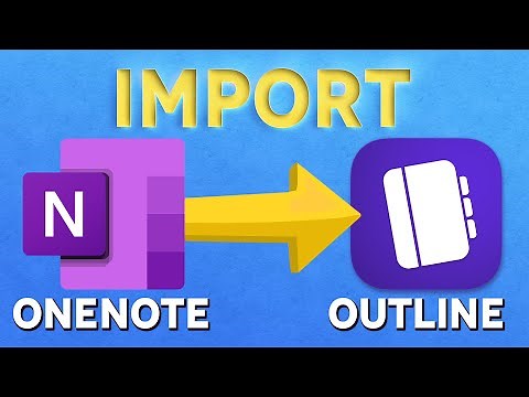 ONENOTE import to OUTLINE