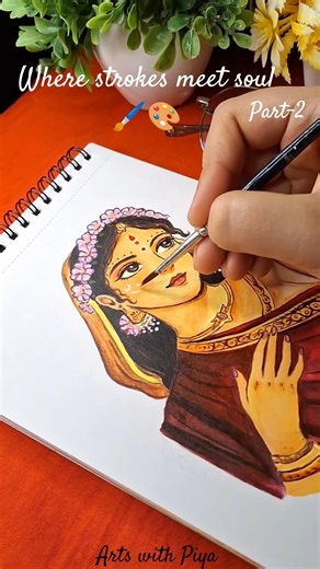 Radha Rani’s divine love ❤️✨ | Feel the Bhakti of Vrindavan 🌸 #RadhaRani #art #shorts #viral #trend