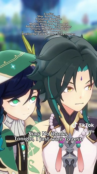 Venti and Xiao’s REAL interaction #genshinimpact #genshinimpact35 #xiao #venti