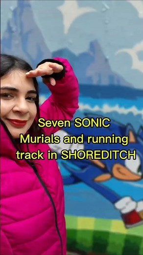 The Sonic Murals Run Track in Shoreditch Goes SO Hard 😮‍💨 #sonic #sega #london #sonicthehedgehog