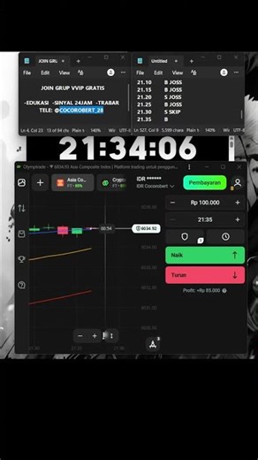 🔴 LIVE TRADING OLYMPTRADE WITH COCOROBERT || SCALPING TIPIS NYARI CUAN !!