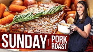 Sunday Pork Roast is an easy to make comfort food! The written recipe includes instructions for a classic oven braise as well as cooking in a slow cooker or Instant Pot. ✅RECIPE: https://thestayathomechef.com/sunday-pork-roast/ | Recipes
