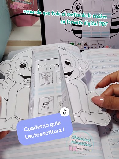 Cuaderno guía de Lectoescritura: Vocales y Consonantes