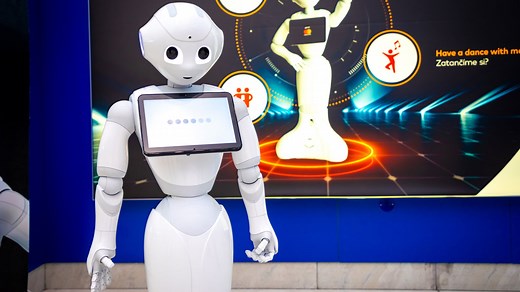 Pepper humanoid robot powered by ChatGPT conducts real-world interaction