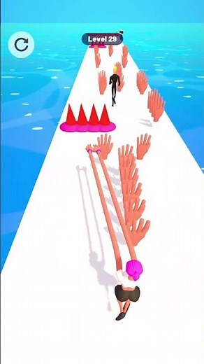 Big hand stack girl 3d iOS gameplay level 29-30 #gaming #gameplay #youtubeshorts #shorts #viral