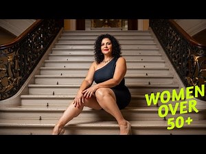 Natural older women 50( denim dress for both ease and style.