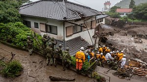 Mudslide sweeps through city