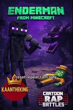 Cartoon Rap battle AI Round 2 Enderman vs The Mask Enderman Rap 2