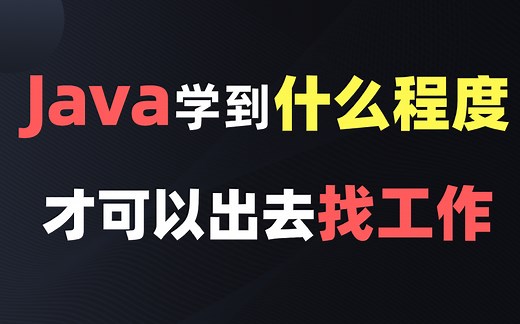 【备战秋招/实习指南】Java需要学到什么水平才可以出去找工作？零基础小白必看，这个视频告诉你努力的方向！有基础的也可以来查漏补缺啦！