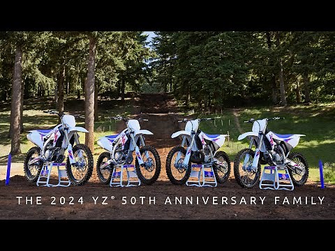 The Yamaha YZ: 50 Years of Building Better Machines - 2024 Yamaha YZ 50th Anniversary Lineup