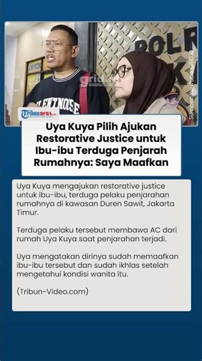 Alasan Uya Kuya Maafkan dan Ajukan Restorative Justice Lansia yang Jarah AC di Rumahnya