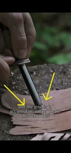 How to Use Ferro rod like a pro #survival #fire #tips #Shorts #reels #fyp #ferro