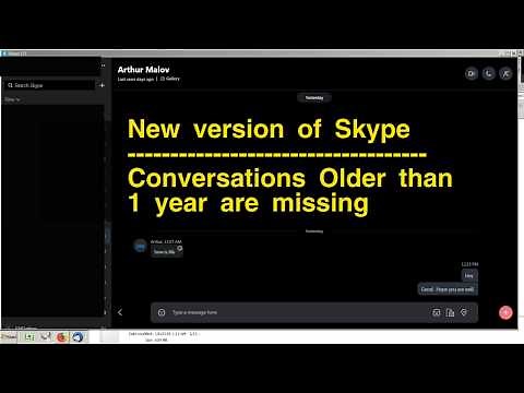 Getting Skype History and Skype Conversations older than 1 year back by installing Skype Classic