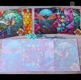 Personalized Hummingbird Stained Glass Notebook — Aesthetic Gift for Her, Writers & Nature Lovers - Etsy