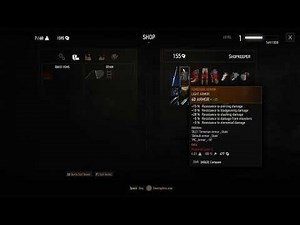 The Witcher 3. Mod "Potato Item Cheats". Shop demo.