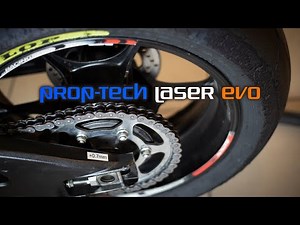 Motorcycle rear wheel alignment with Prop-Tech Laser Evo