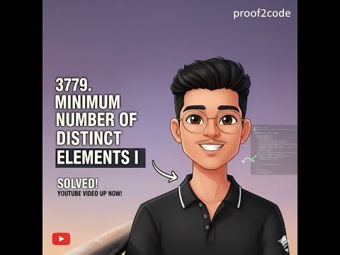 LeetCode 3779 Explained | Minimum Operations for Distinct Elements | Biweekly 172